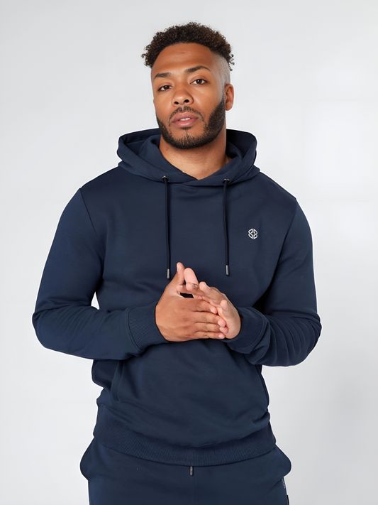 Men's Slimfit OverHead Hoodie (DarkBlue)