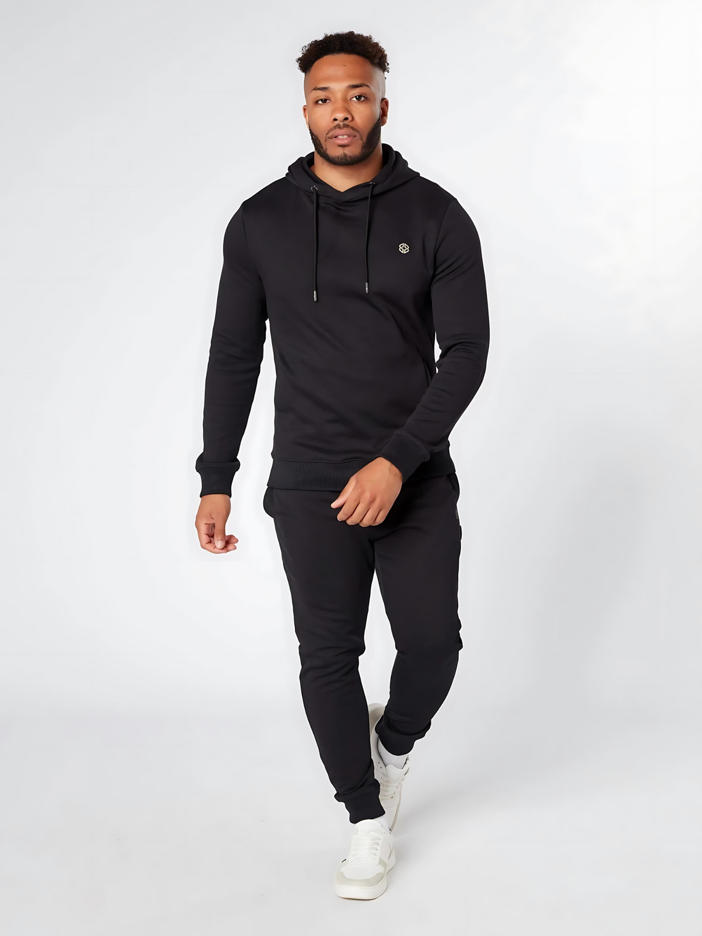 Men's Slimfit OverHead Hoodie (Black)