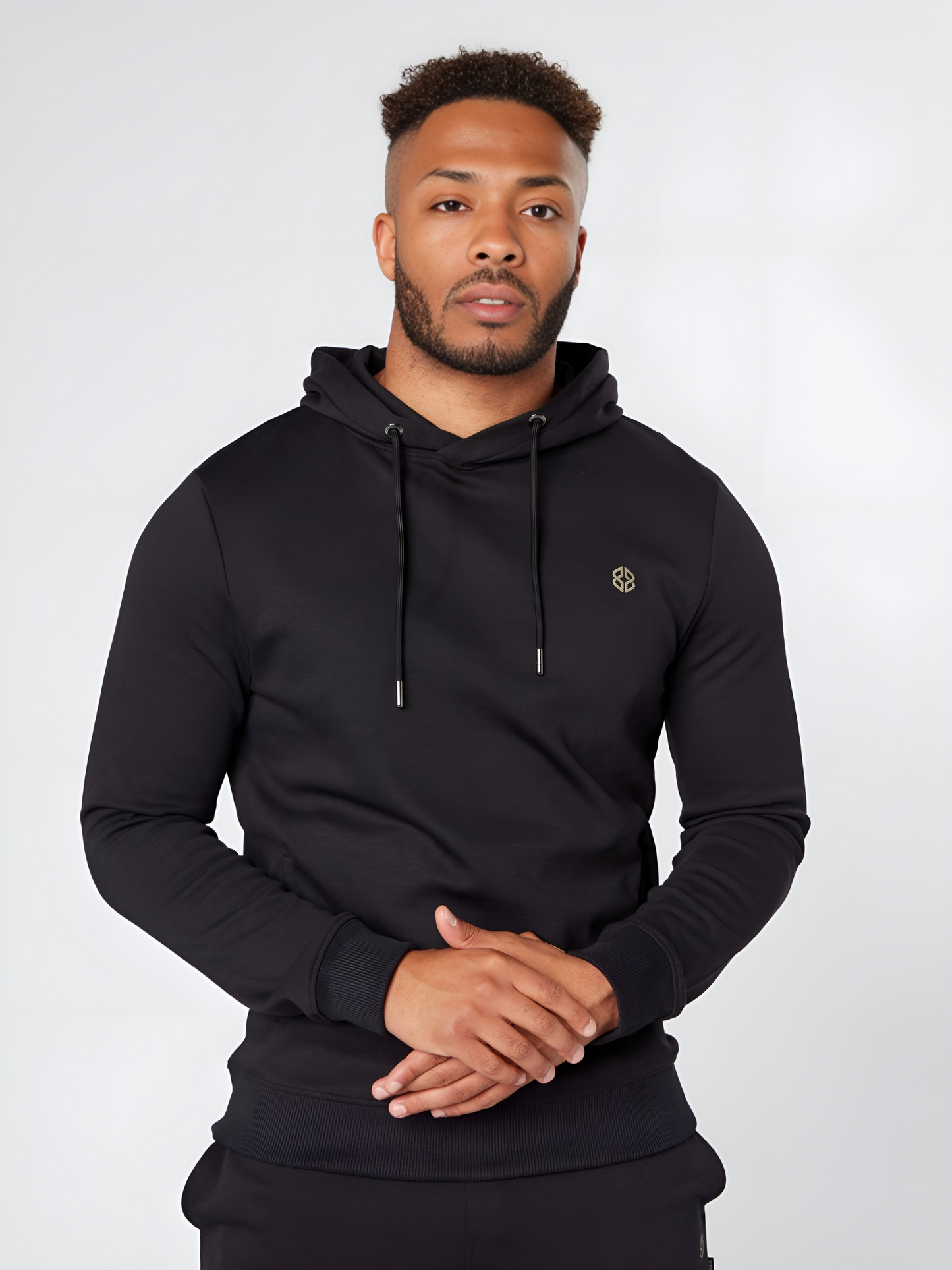 Men's Slimfit OverHead Hoodie (Black)