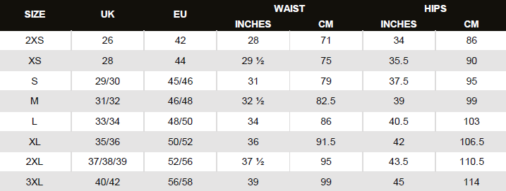 Mens jogger size chart - Lexanber UK
